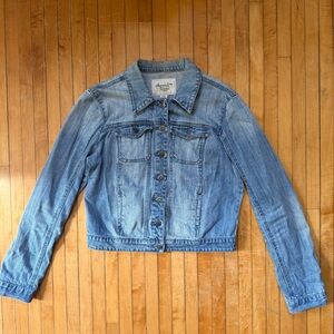 American Rag Womens Sz L Denim Blue Jean Jacket Long Sleeve